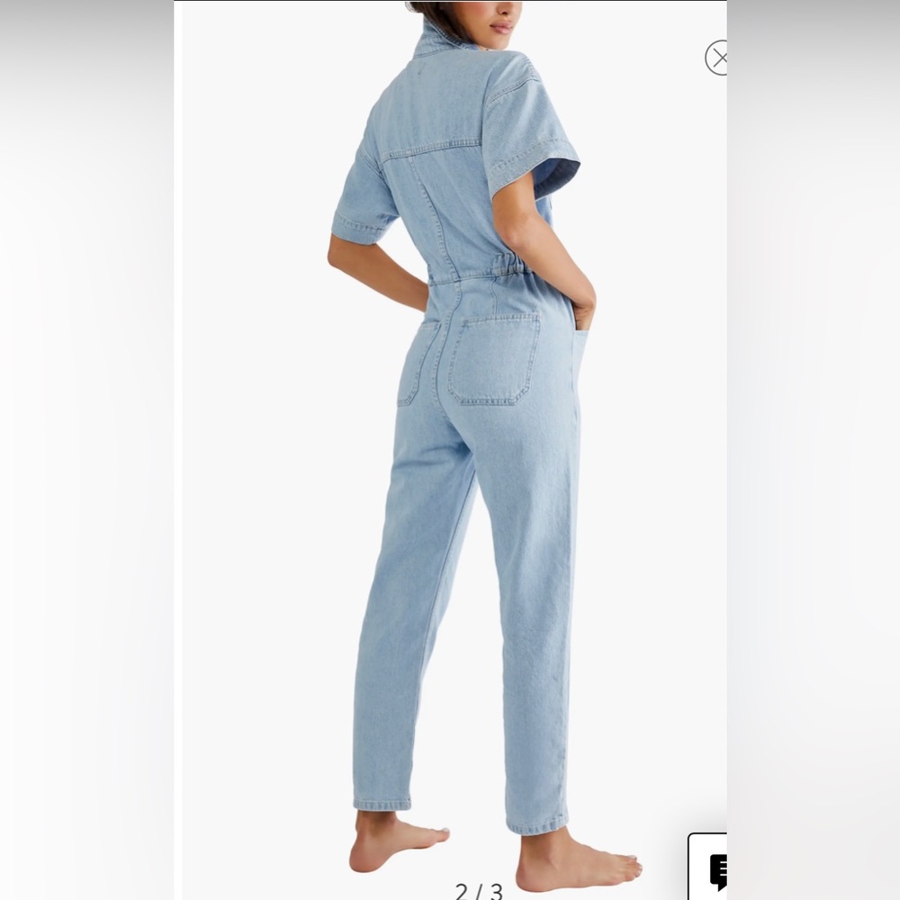 We the Free Marci Denim Jumpsuit